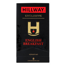 Чай чорний байховий цейлонський English Breakfast Exclusive Hillway к/у 25х2г