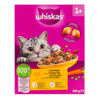 Корм сухий повнораціонний для дорослих котів С куркою Whiskas к/у 300г