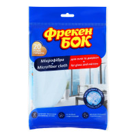 Серветка для скла та дзеркал 35х35см Мікрофібра Фрекен Бок 1шт