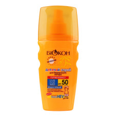 Спрей для безпечної засмаги дитячий SPF 50 Біокон 160мл