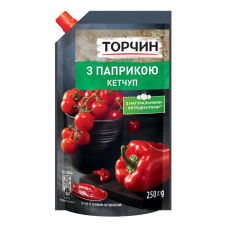 Кетчуп пастеризований З паприкою Торчин д/п 250г Кетчуп пастеризований З паприкою Торчин д/п 250г