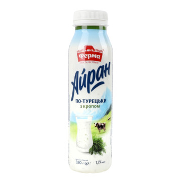 Айран 1.7% З кропом По-турецьки Ферма п/пл 320г