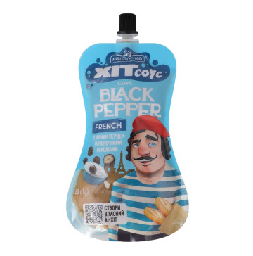 Cоус з чорним перцем та молочними вершками Black pepper French Хіт соус Pripravka д/п 180г