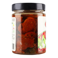 Томати в'ялені в рослинній олії з базиліком та часником Tasty с/б 294г