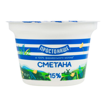 Сметана 15% Простонаше ст 180г