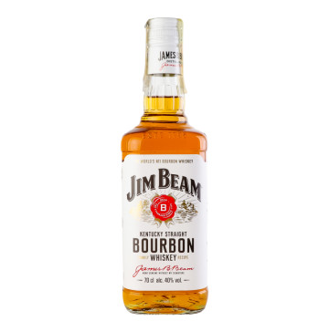Віскі 0.7л 40% Bourbon White Jim Beam пл
