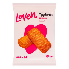 Трубочки заморожені з яблуком та корицею Loven м/у 5х100г