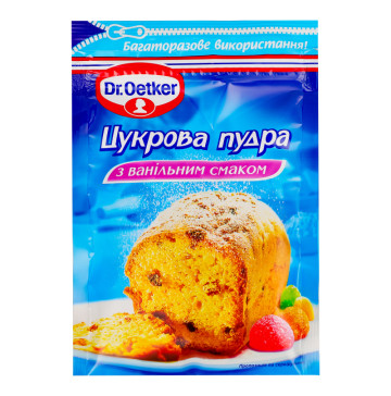 Пудра цукрова з ванільним смаком Dr.Oetker м/у 80г