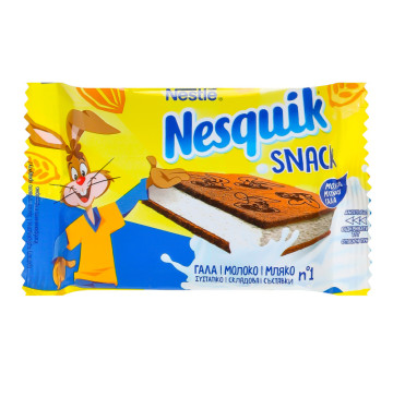 Тістечко бісквітне з молочною начинкою Snack Nesquik м/у 26г