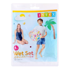 М'яч для дітей від 3років надувний №59040 d51см Wet set collection Intex 1шт М'яч для дітей від 3років надувний №59040 d51см Wet set collection Intex 1шт