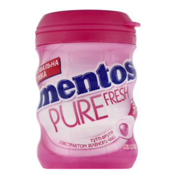 Гумка жувальна Тутті-фрутті Pure fresh Mentos п/б 56г