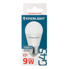 Лампа світлодіодна 9W E27 800lm 4100K G45 №G45E279SMDNFR Enerlight 1шт
