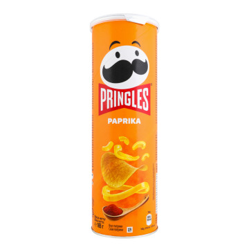 Чіпси картопляні Paprika Pringles тубус 165г