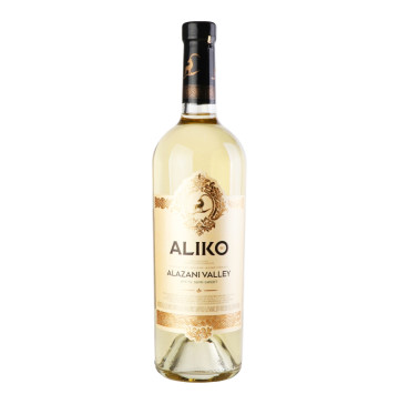 Вино 0.75л 9-13% біле напівсолодке Alazani Valley Aliko C&W пл