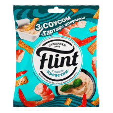 Сухарики пшенично-житні Креветки 65г + соус Тартар 15г Flint м/у 80г