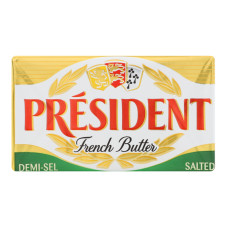 Масло 80% кисловершкове солоне President м/у 200г Масло 80% кисловершкове солоне President м/у 200г