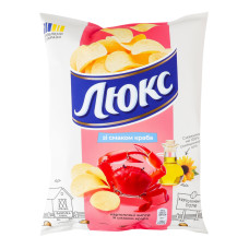 Чипси картопляні зі смаком краба Люкс м/у 105г Чипси картопляні зі смаком краба Люкс м/у 105г