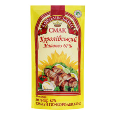 Майонез 67% Королівський Королівський смак д/п 160г