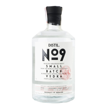 Горілка 1л 40% Distil. №9 пл