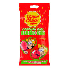 Гумка жувальна Полуничний смак Bubble gum Chupa Chups м/у 11г Гумка жувальна Полуничний смак Bubble gum Chupa Chups м/у 11г