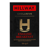 Чай чорний байховий листовий English Breakfast Exclusive Hillway в/с к/у 100г