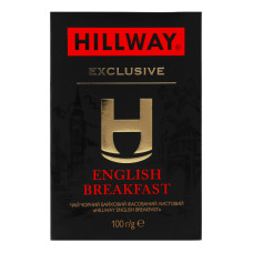 Чай чорний байховий листовий English Breakfast Exclusive Hillway в/с к/у 100г