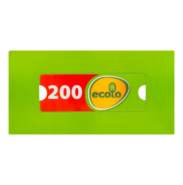 Серветки косметичні універсальні 2-х шарові 20х20см Ecolo 200шт