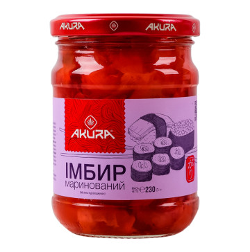 Імбир маринований Akura с/б 230г