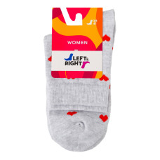 Шкарпетки жіночі Left&Right №110 46 39-41 світло-сірий меланж Шкарпетки жіночі Left&Right №110 46 39-41 світло-сірий меланж