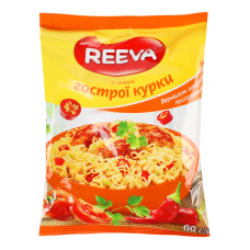 Вермішель швидкого приготування зі смаком гострої курки Reeva м/у 60г