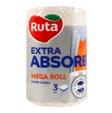Рушник паперовий 3-х шаровий 200 листів Extra absorb Selecta Ruta 1шт