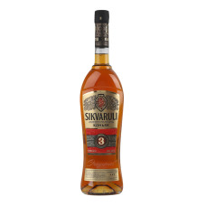 Коньяк 0.5л 40% 3 зірки Sikvaruli пл