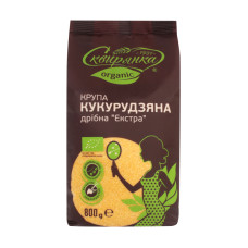 Крупа кукурудзяна дрібна органічна Екстра Сквирянка м/у 800г