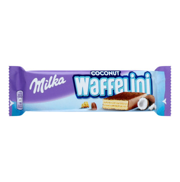 Вафля з начинкою з кокосом вкрита молочним шоколадом Waffelini Coconut Milka м/у 31г