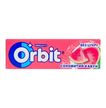 Гумка жувальна без цукру Соковитий кавун Orbit м/у 14г
