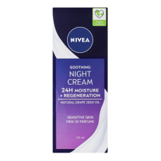 Крем нічний заспокійливий 24h Moisture+Regeneration Nivea 50мл