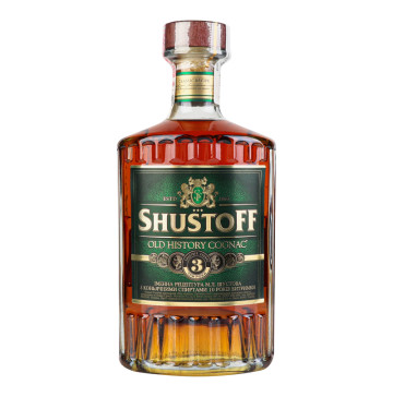 Коньяк 0.5л 40% 3 зірки Shustoff пл