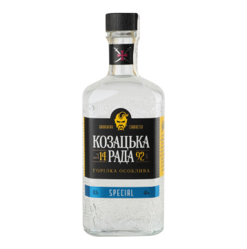 Горілка 0.5л 40% особлива Special Козацька Рада пл
