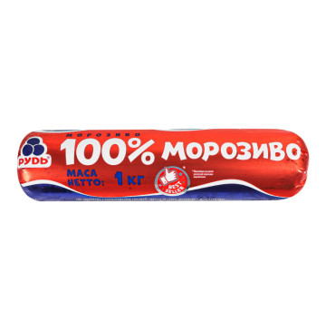 Морозиво 100% морозиво Рудь м/у 1кг