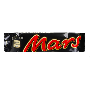 Батончик з нугою та карамеллю вкритий молочним шоколадом Mars м/у 51г
