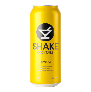 Напій слабоалкогольний 500мл 7% сильногазований Мімоза Cocktails Shake з/б