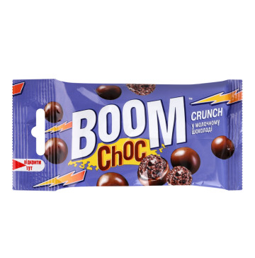 Драже у молочному шоколаді Crunch Boom Choc м/у 30г