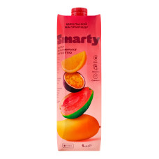 Нектар гомогенізований стерилізований з м'якоттю та цукром Мультифрукт Smarty т/п 1л