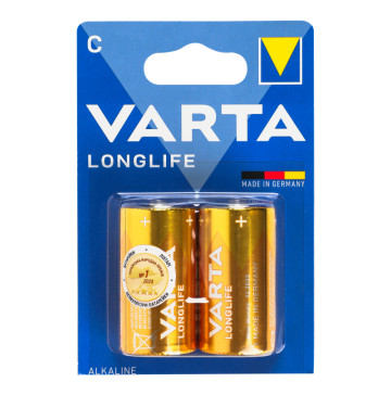 Батарейки C 1.5V LR14 №4114 Longlife Varta 2шт