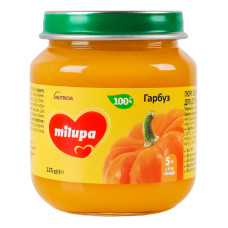 Пюре для дітей від 5міс овочеве Гарбуз Milupa с/б 125г