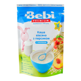 Каша молочна суха для дітей від 6міс швидкорозчинна Вівсяна з персиком Bebi Premium д/п 200г
