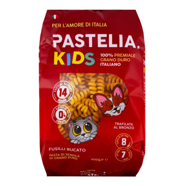 Вироби макаронні фігурні група А клас екстра Спіральки Букато Kids Pastelia м/в 400г