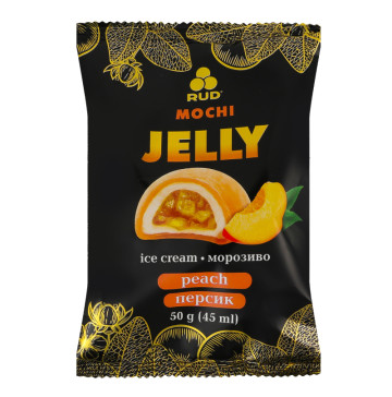Морозиво пломбір Персик Jelly Mochi Rud м/у 50г