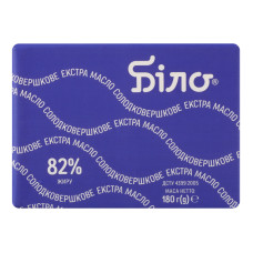 Масло солодковершкове 82% Екстра Біло м/у 180г
