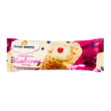 Морозиво 12% Vanilla-Cream&Blueberry Three bears м/у 70г Морозиво 12% Vanilla-Cream&Blueberry Three bears м/у 70г